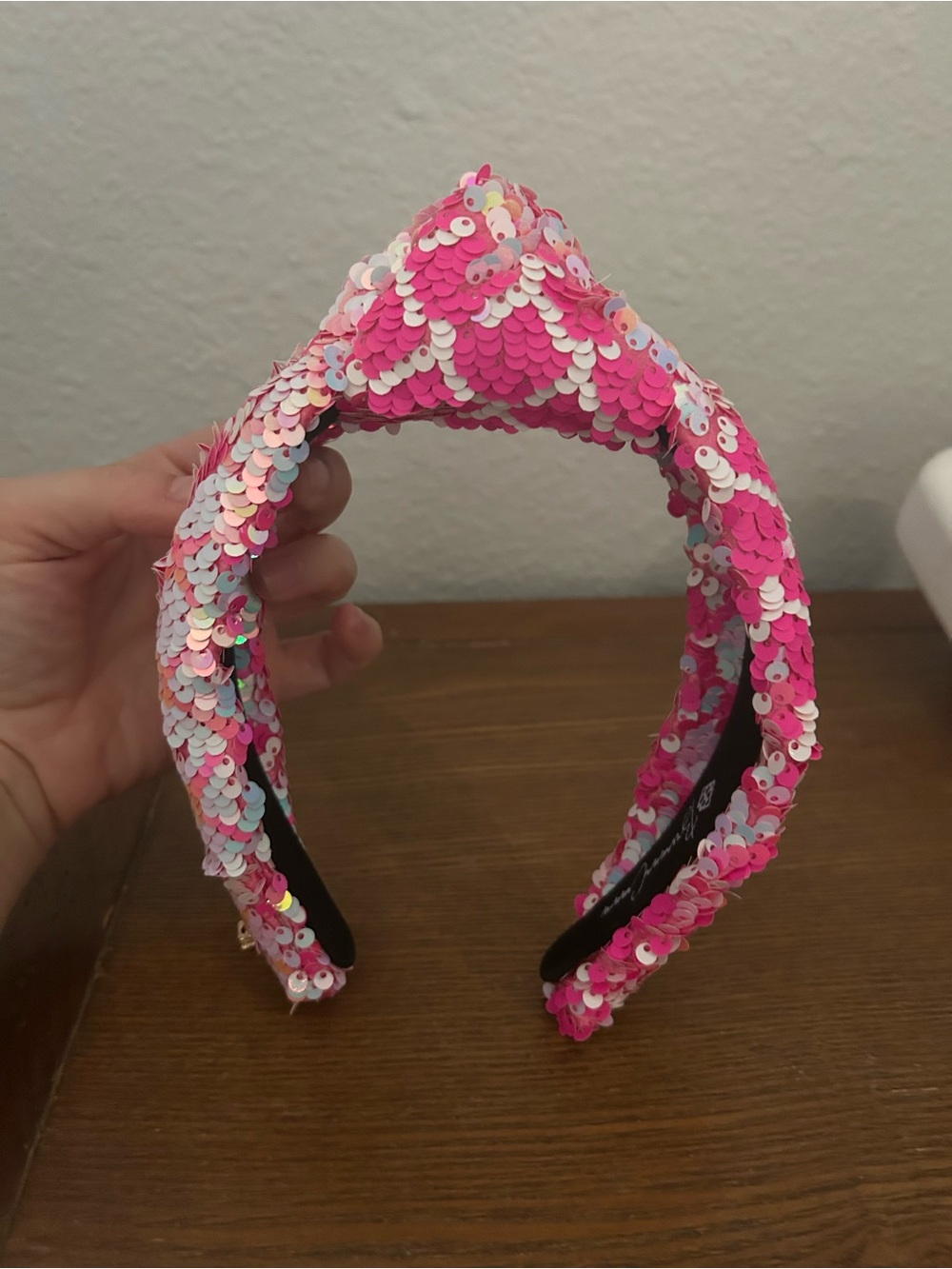 Brianna Cannon pink sequin headband